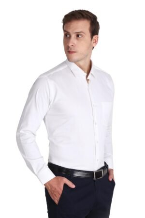 HARRY CLUB Solid Color Shirt for Men – Tailored Fit, Soft Fabric, Office & Casual Style